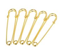 Spille 3.15" Grande Metallo Cucire Spille Oro Tono 40pz