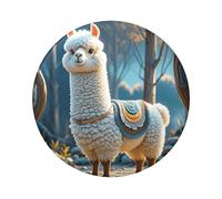 Spille a bottone a forma di alpaca, 1 pezzo, 6,1 cm, rotonde, in metallo, personalizzabili, per progetti artigianali, progetti fai da te, feste fai da te, 1 pezzo, taglia unica