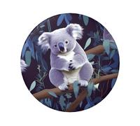 Spille a bottone a forma di koala, 20 pezzi, 6,1 cm, rotonde, in metallo, personalizzate, per foto, kit per artigianato, progetti fai da te per feste di Natale