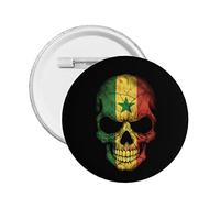 Spille a bottone con bandiera del Senegal Spille rotonde Distintivi per studenti delle scuole Impiegati Articoli per feste o vestiti Borse Cappelli M