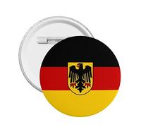 Spille a bottone con bandiera della Germania Spille rotonde Distintivi per studenti delle scuole Impiegati Articoli per feste o vestiti Borse Cappelli M
