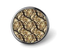 Spille a bottone per zaini spilla rotonda con stampa rami retrò camouflage moda bottoni a sublimazione per la decorazione di vestiti cappelli in metallo circolare per uomo