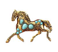 Spille A Forma Di Animale Cavallo Con Perle Blu Gioielli Di In Stile