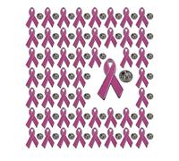 Spille a nastro rosa da 20/50/100 pezzi for donna, spilla a Hope Per Feste(20pcs-pack)
