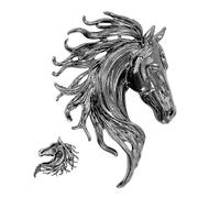 Spille a spillo, design divertente con testa di cavallo, spille per animali e spille da vestito, per uomini, donne, ragazzi, giovani adolescenti, sposo, moglie, figlio, figlia, famiglia e amici, Se