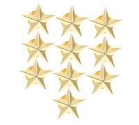 Spille a Stella a Cinque Punte 10 Pezzi in Lega Color Oro | Facili da Applicare e Rimuovere, per Feste Speciali e Vita Quotidiana, Stile Delicato e Creativo