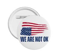 Spille anti-47 con bandiera USA capovolta We AreOk, 1 pezzo