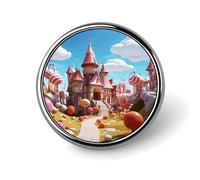 Spille circolari Candy Land con cactus e altri motivi, regali per donne e uomini, souvenir.