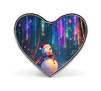 Spille colorate a forma di cuore con luci natalizie per zaini, giacche, cappelli, decorazioni