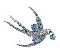 Spille colorate a forma di rondine con strass per donne, bella spilla a forma di uccello, ottima idea regalo, design pratico
