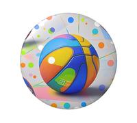 Spille colorate da pallacanestro, 20 pezzi, 6,1 cm, rotonde, in metallo, con foto personalizzate, kit di bottoni per artigianato, progetti fai da te per feste di Natale