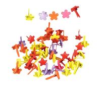 Spille colorate in metallo, 100 pezzi, fermacampioni rotondi con fermaporta, fermaporta, fermaporta, fermaporta, fermaporta per carta