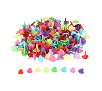 Spille colorate in metallo, 100 pezzi, fermacampioni rotondi con fermaporta, fermaporta, fermaporta, fermaporta, fermaporta per carta