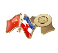 Spille Con Bandiera Dell'Amicizia Tra Cina E Jugoslavia - Spilla Con Bandiera Hip Hop In Stile Etnico Spilla Vintage Per Donne E Uomini Gioielli Con Ciondolo Accessori Per Abbigliamento Patriottico