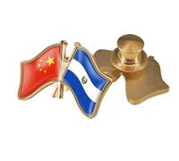 Spille Con Bandiera Dell'Amicizia Tra Cina Ed El Salvador - Spilla Con Bandiera Hip Hop In Stile Etnico Spilla Vintage Per Donne E Uomini Ciondolo Con Bottone Per Gioielli A