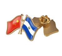 Spille Con Bandiera Dell'Amicizia Tra Cina Ed El Salvador - Spilla Con Bandiera Hip Hop In Stile Etnico Spilla Vintage Per Donne E Uomini Gioielli Con Ciondolo A Farfalla A