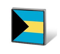 Spille Con Bandiere Nazionali Del Commonwealth Delle Bahamas - Spilla Personalizzata A Forma Di Cuore/Quadrata/Cerchiata Per Uomo E Donna Regalo Per Discorsi Di Matrimonio Riunioni E Feste