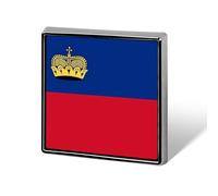 Spille Con Bandiere Nazionali Del Principato Del Liechtenstein - Spilla Personalizzata A Forma Di Cuore/Quadrata/Cerchiata Per Uomo E Donna Regalo Per Discorsi Di Matrimonio Riunioni E Feste