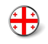 Spille Con Bandiere Nazionali Della Georgia - Spilla Personalizzata A Forma Di Cuore/Quadrata/Cerchiata Per Uomo E Donna Regalo Per Discorsi Di Matrimonio Riunioni E Feste