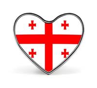 Spille Con Bandiere Nazionali Della Georgia - Spilla Personalizzata A Forma Di Cuore/Quadrata/Cerchiata Per Uomo E Donna Regalo Per Discorsi Di Matrimonio Riunioni E Feste