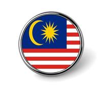 Spille Con Bandiere Nazionali Della Malesia - Spilla Personalizzata A Forma Di Cuore/Quadrata/Cerchiata Per Uomo E Donna Regalo Per Discorsi Di Matrimonio Riunioni E Feste