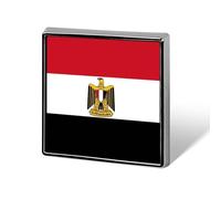 Spille Con Bandiere Nazionali Della Repubblica Araba D'Egitto - Spilla Da Bavero A Forma Di Quadrato/Cerchio/Cuore Spilla Distintivo Per Uomo Donna Per Discorsi Di Matrimonio Riunioni Feste Regalo