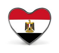 Spille Con Bandiere Nazionali Della Repubblica Araba D'Egitto - Spilla Da Bavero A Forma Di Quadrato/Cerchio/Cuore Spilla Distintivo Per Uomo Donna Per Discorsi Di Matrimonio Riunioni Feste Regalo