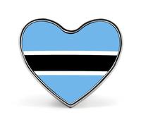 Spille Con Bandiere Nazionali Della Repubblica Del Botswana - Spilla Da Bavero Personalizzata A Forma Di Cuore/Quadrata/Cerchiata Per Uomo E Donna Regalo Per Discorsi Di Matrimonio Riunioni E Feste