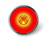 Spille Con Bandiere Nazionali Della Repubblica Del Kirghizistan - Spilla Da Bavero Con Bandiera Mondiale Personalizzata Spille Per Uomini E Donne Discorsi Per Feste Riunioni Regali Di Coppia