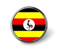 Spille Con Bandiere Nazionali Della Repubblica Dell'Uganda - Spilla Da Bavero Con Bandiera Mondiale Personalizzata Spille Per Uomini E Donne Discorsi Per Feste Riunioni Regalo Di Coppia