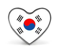 Spille Con Bandiere Nazionali Della Repubblica Di Corea - Spilla Personalizzata A Forma Di Cuore/Quadrata/Cerchiata Per Uomo E Donna Regalo Per Discorsi Di Matrimonio Riunioni E Feste