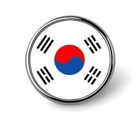 Spille Con Bandiere Nazionali Della Repubblica Di Corea - Spilla Personalizzata A Forma Di Cuore/Quadrata/Cerchiata Per Uomo E Donna Regalo Per Discorsi Di Matrimonio Riunioni E Feste