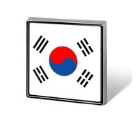 Spille Con Bandiere Nazionali Della Repubblica Di Corea - Spilla Personalizzata A Forma Di Cuore/Quadrata/Cerchiata Per Uomo E Donna Regalo Per Discorsi Di Matrimonio Riunioni E Feste