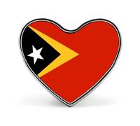 Spille Con Bandiere Nazionali Della Repubblica Di Timor Est - Spilla Personalizzata A Forma Di Cuore/Quadrata/Cerchiata Per Uomo E Donna Regalo Per Discorsi Di Matrimonio Riunioni E Feste
