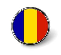 Spille Con Bandiere Nazionali Della Romania - Spilla Personalizzata A Forma Di Cuore/Quadrata/Cerchiata Per Uomo E Donna Regalo Per Discorsi Di Matrimonio Riunioni E Feste