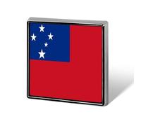 Spille Con Bandiere Nazionali Dello Stato Indipendente Di Samoa - Spilla Personalizzata A Forma Di Cuore/Quadrata/Cerchiata Per Uomo E Donna Regalo Per Discorsi Di Matrimonio Riunioni E Feste
