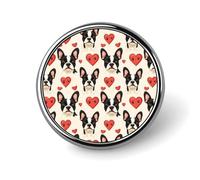 Spille con bottone per zaini, spille rotonde con stampa a forma di cuore e, bottoni a sublimazione per decorazioni di vestiti e cappelli, spille con distintivo circolare in metallo per uomo,