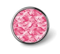 Spille con bottone per zaini, spille rotonde con stampa mimetica rosa alla moda, bottoni a sublimazione per abbigliamento, decorazione per cappelli, spilla con distintivo circolare in metallo per u