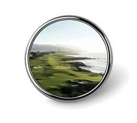 Spille con bottone, spilla rotonda in metallo, spilla alla moda, spilla da bavero per abbigliamento da campo da golf al mare, spilla con bottone, distintivi
