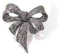 Spille con Fiocco con Strass di Colore Nero Spille con Spilla Grande con Fiocco in Fiocco Gioielli Vintage Accessori per San Valentino Convenient And Clever