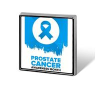 Spille con nastro blu per il mese della consapevolezza sul cancro alla prostata, spille quadrate, spille da bavero, bottoni smaltati, decorazioni per feste