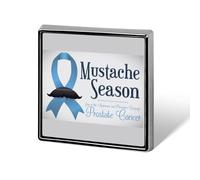 Spille con nastro blu per il mese della consapevolezza sul cancro alla prostata, spille quadrate, spille da bavero, bottoni smaltati, decorazioni per feste