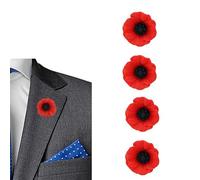 Spille con papavero 2025 per il Giorno della Memoria Lest We Forget Poppy Pins Badge Spilla Veterani Memorial Armistizio Day Pins, Metallo