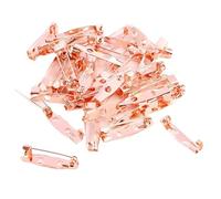 Spille da balia, Confezione da 50 fermagli for spille in acciaio inossidabile multicolore 15-40 mm for la creazione di gioielli fai-da-te(Rose Gold,40mm 50pcs)