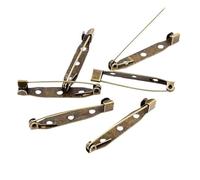 Spille da balia, Confezione da 50 fermagli for spille in acciaio inossidabile multicolore 15-40 mm for la creazione di gioielli fai-da-te(Bronze,15mm 50pcs)