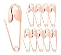 Spille da balia grandi, per gonne, scialle, accessori per la realizzazione di ferramenta, 10,2 cm, spille giganti per biancheria, gioielli, cavalli, coperte, borse, 10 pezzi (oro rosa)