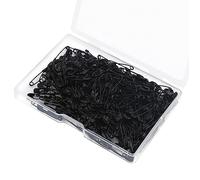 Spille da Balia Nero, 250 Pcs Mini Aghi di Sicurezza, Piccolo Spilli per Sarta, 19mm Spilla per Vestiti, Abbigliamento, Artigianato, Casa e Ufficio, Crafting