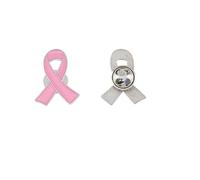 Spille Da Bavero 20/50 Pezzi Smaltate Con Nastro Rosa Per La Decorazione | Spille con distintivi in lega di platino Spille con nastro di speranza for beneficenza
