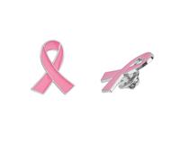 Spille Da Bavero 20/50 Pezzi Smaltate Con Nastro Rosa Per La Decorazione | Spille con distintivi in lega di platino Spille con nastro di speranza for beneficenza