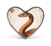 Spille da bavero a forma di serpente dal design classico, graziose spille a forma di cuore, unisex, in metallo smaltato, per abbigliamento, cappelli, borse e zaini.